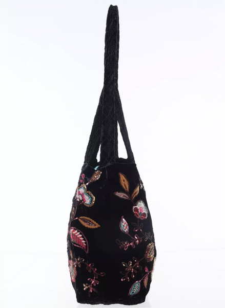 Bolso tote y bandolera con lentejuelas de terciopelo Brenda de Johnny Was