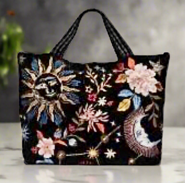 Bolso tote y bandolera de terciopelo Johnny Was Celestin