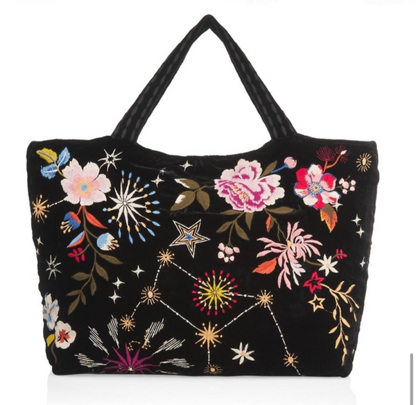 Bolso tote y bandolera de terciopelo Johnny Was Celestin