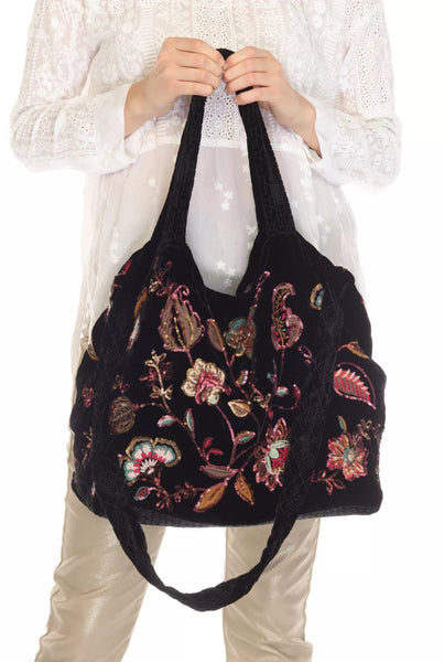 Bolso tote y bandolera con lentejuelas de terciopelo Brenda de Johnny Was