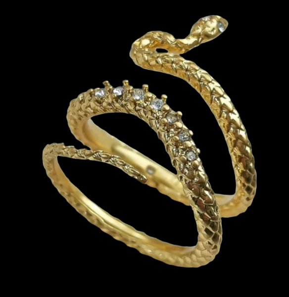 Auténtico anillo envolvente Kendra Scott Phoenix en oro vintage tamaño 7