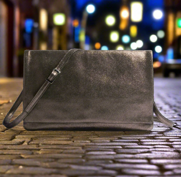 Bolso bandolera convertible Johnny Was Gemma de ante laminado