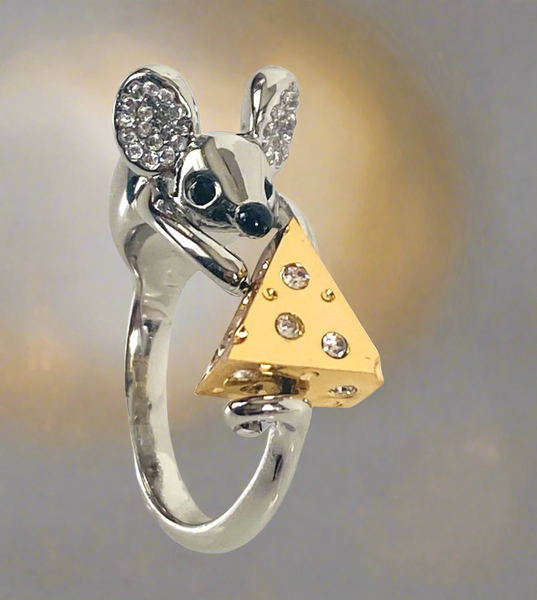 Kate Spade New York Year Of The Rat Mouse And Cheese Ring Size 7
