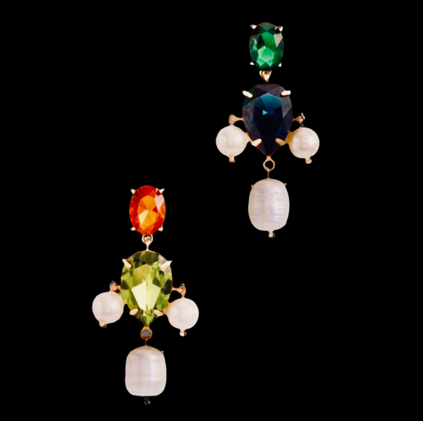 Tory Burch Multicolor Earrings Drop Chandelier