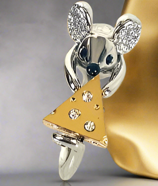 Kate Spade New York Year Of The Rat Mouse And Cheese Ring Size 7