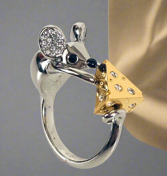 Kate Spade New York Year Of The Rat Mouse And Cheese Ring Size 7