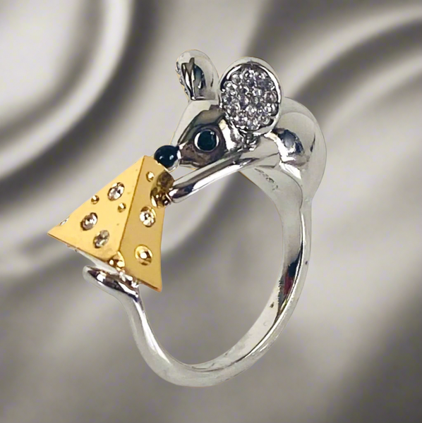 Kate Spade New York Year Of The Rat Mouse And Cheese Ring Size 7