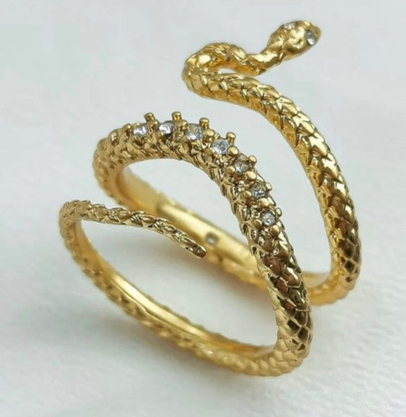 Auténtico anillo envolvente Kendra Scott Phoenix en oro vintage tamaño 7