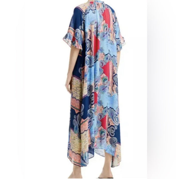 Johnny Was Cordelia Vestido Midi Manga Volantes Talla Grande