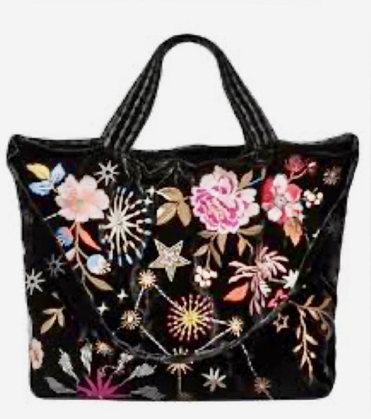 Bolso tote y bandolera de terciopelo Johnny Was Celestin
