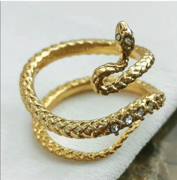 Auténtico anillo envolvente Kendra Scott Phoenix en oro vintage tamaño 7