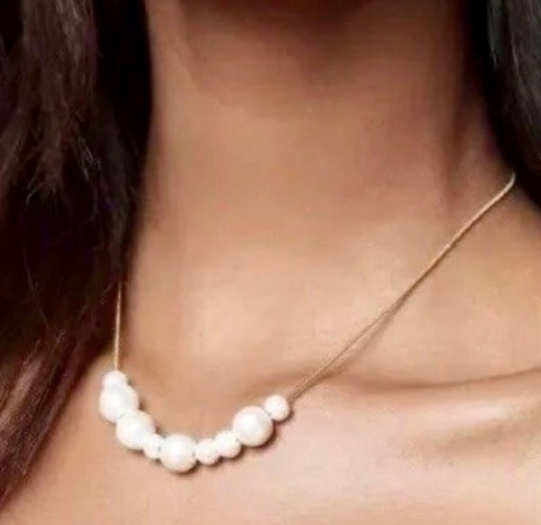 Lele Sadougui Freshwater Mix Baroque Pearl Charm Chain Necklace