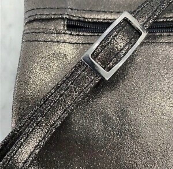 Bolso bandolera convertible Johnny Was Gemma de ante laminado