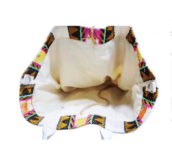 American and Beyond Travel Boho Bag MI Mochila/Tote con flecos - Tres bolsos en uno