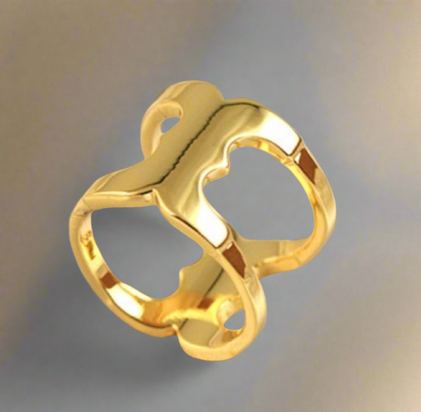 Tory Burch Gemini Link Wrap Ring Size 7