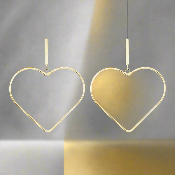 Shashi The Ryder Polished Gold Heart Earrings