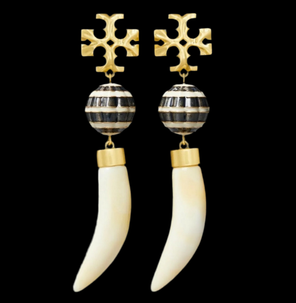 Tory Burch Roxanne Horn Drop Earrings