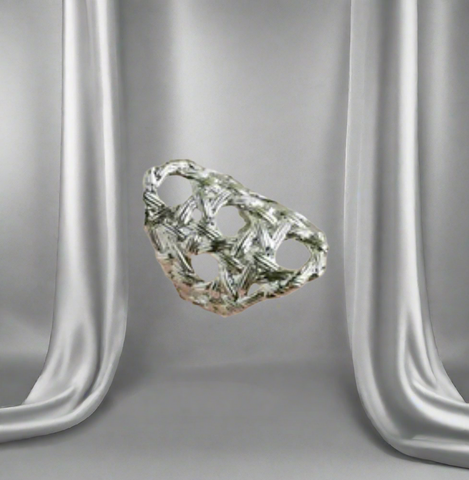 Kendra Scott Natalie Silver Statement Ring  In Rhodium Plated Medium / Large