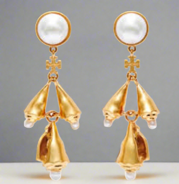 Tory Burch Poetry of Things Pearl Drop Earrings