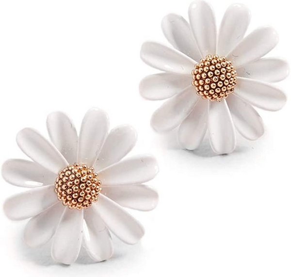 Kate Spade White Daisy Into the Bloom Stud Earrings