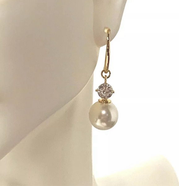 Kate Spade White New Pearls Of Wisdom Drop Earrings