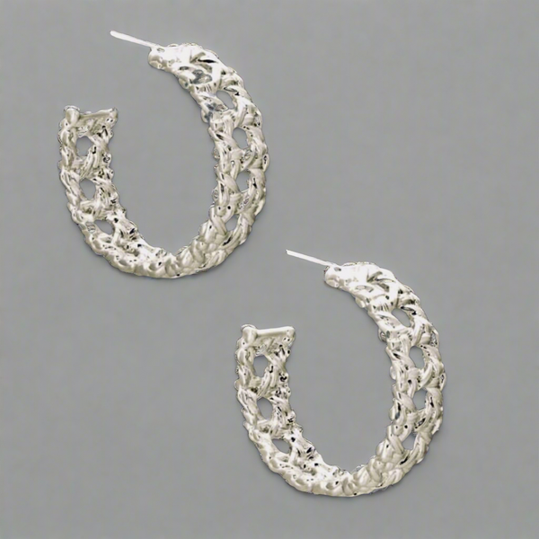 Kendra Scott Natalie Silver Hoop Earrings In Silver