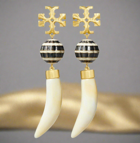 Tory Burch Roxanne Horn Drop Earrings