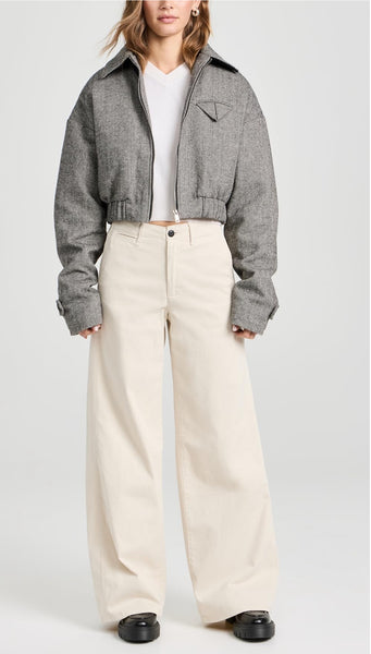 Rag & Bone Sofie Wide Leg Chino Pants Color Turtledove Size 16