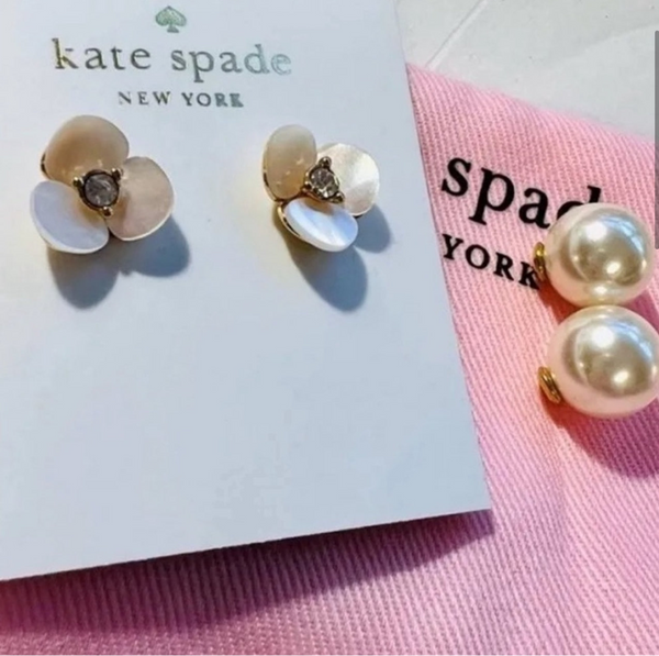 Kate Spade New York Disco Pansy Reversible Stud Earrings