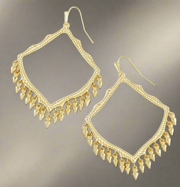 Kendra Scott The Lacy Drop Earrings in Gold Plated