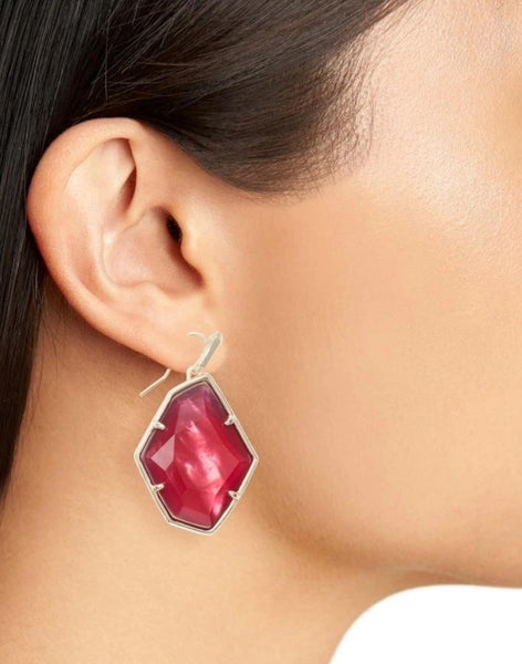 Kendra Scott Beatrix Necklace and Dunn Red Earrings Set