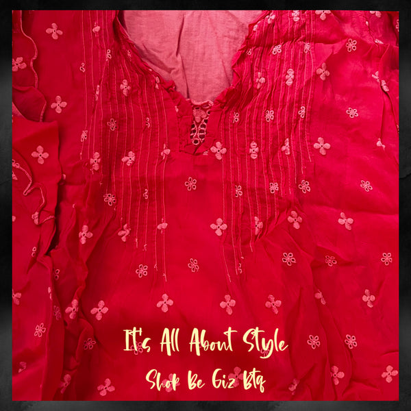 Johnny Was Anthena Tunic Coral Passion Fruit Large