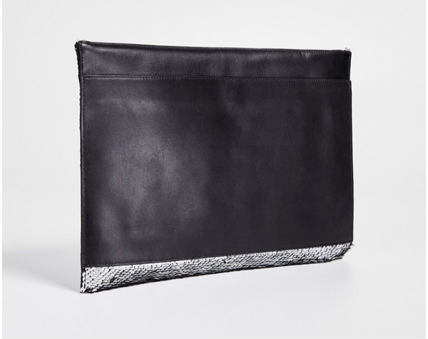 Rebecca Minkoff Sequin and Leather Clutch Bag