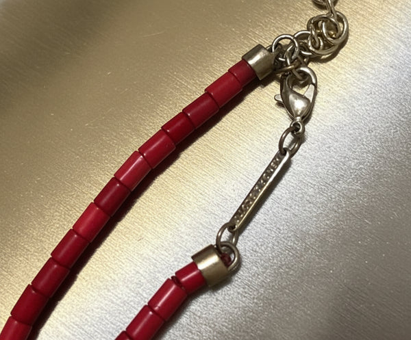 Kendra Scott Beatrix Necklace and Dunn Red Earrings Set