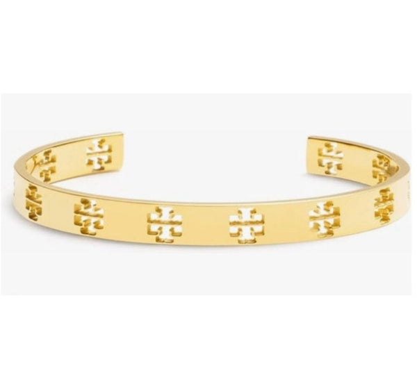 Tory Burch Gold T Pierced Cuff Bracelet