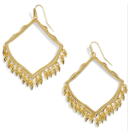 Kendra Scott The Lacy Drop Earrings in Gold Plated