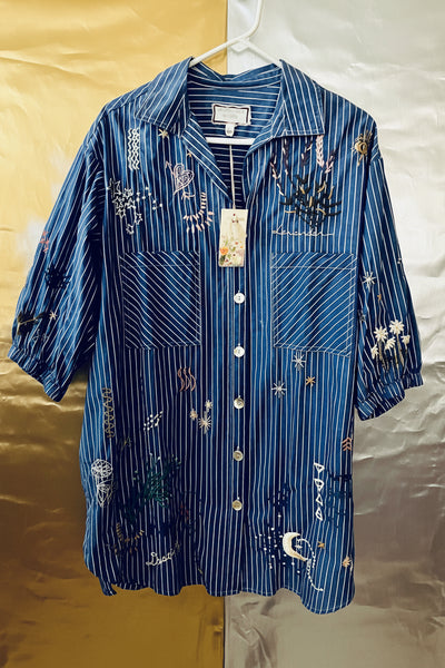 Johnny Was Sezane Weekend Oversized Tunic Size Large