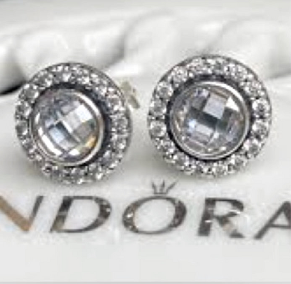 Pandora Brilliant Legacy With Clear CZ Earrings