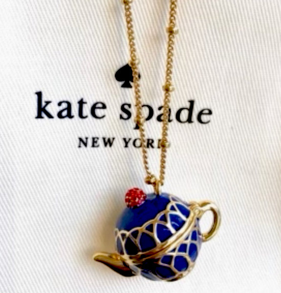 Kate Spade New York Tea Time Necklace Shades Of Blue