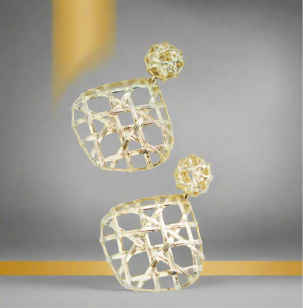 Kendra Scott Natalie Gold Statement Earrings In Gold Plated