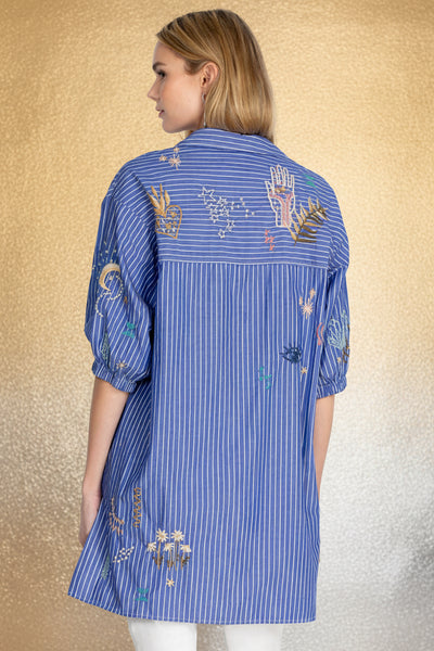 Johnny Was Sezane Weekend Oversized Tunic Size Large