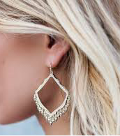 Kendra Scott The Lacy Drop Earrings in Gold Plated