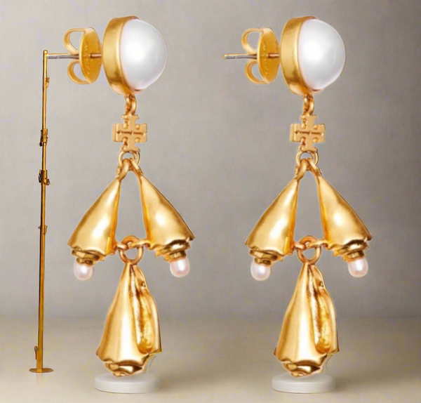 Tory Burch Poetry of Things Pearl Drop Earrings