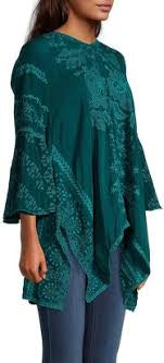 Johnny Was Temperty Lorelai Tunic In Lakeside In Green Size Large