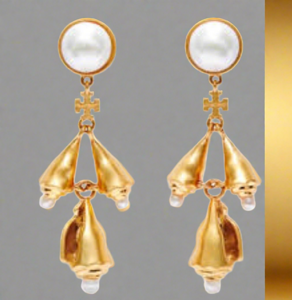 Tory Burch Poetry of Things Pearl Drop Earrings