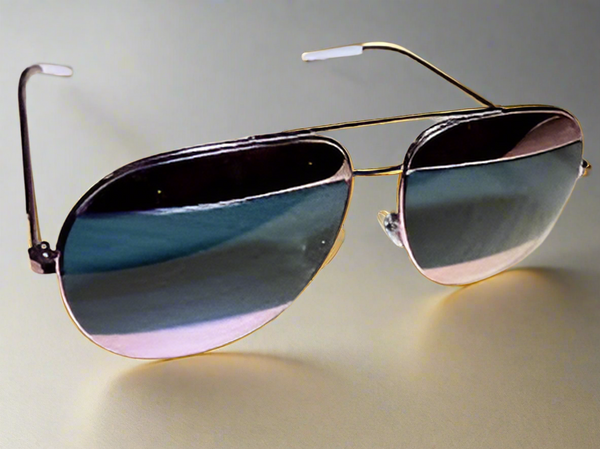 Dior Aviator Split Sunglasses 59MM  Blue-Pink Mirror Lenses