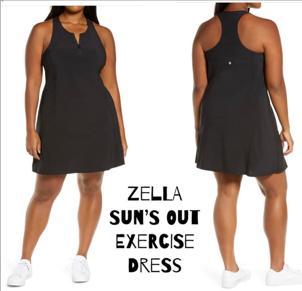 Zella Sexy Sun’s Out Exercise Dress with Built-In Bra Size 3X ( 22-24 )