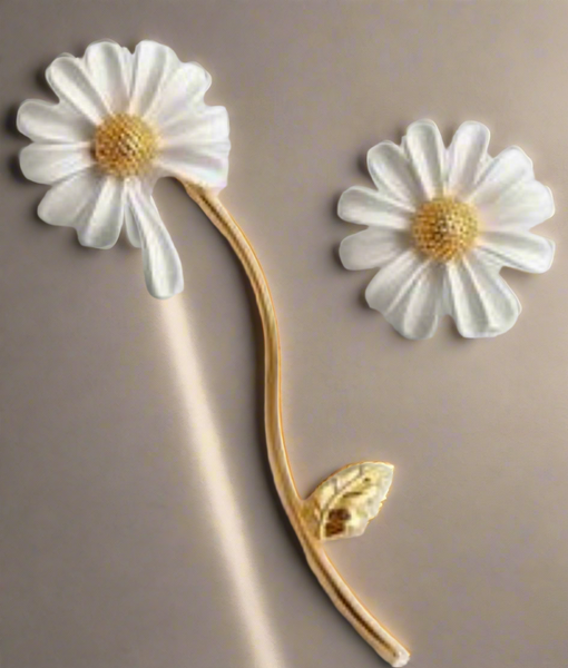 Kate Spade White Daisy Into The Bloom Statement Drop Earrings