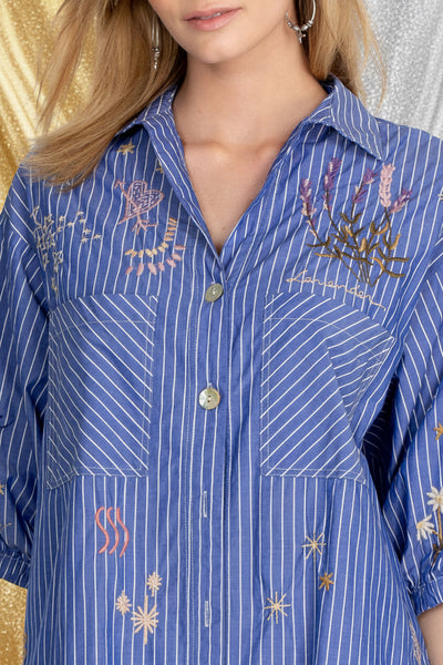 Johnny Was Sezane Weekend Oversized Tunic Size Large