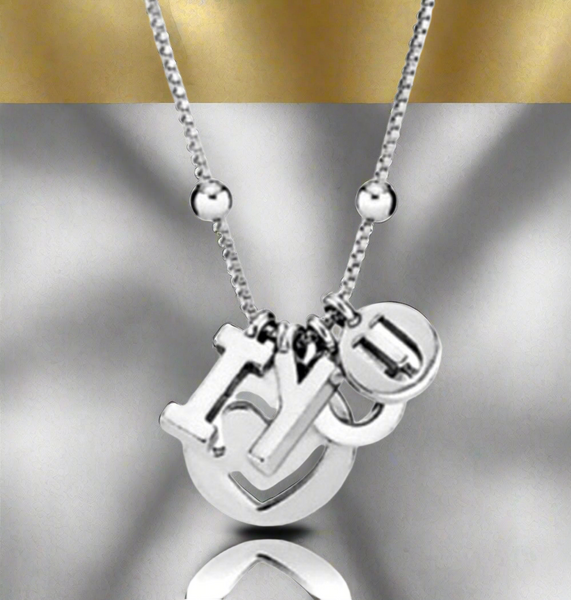 Pandora .925 Sterling Silver.I Love You Necklace